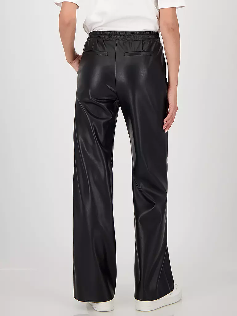 MONARI | Hose in Lederoptik | schwarz