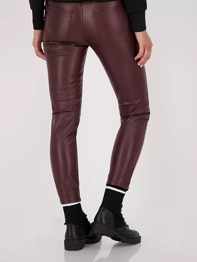MONARI | Hose in Lederoptik | rot
