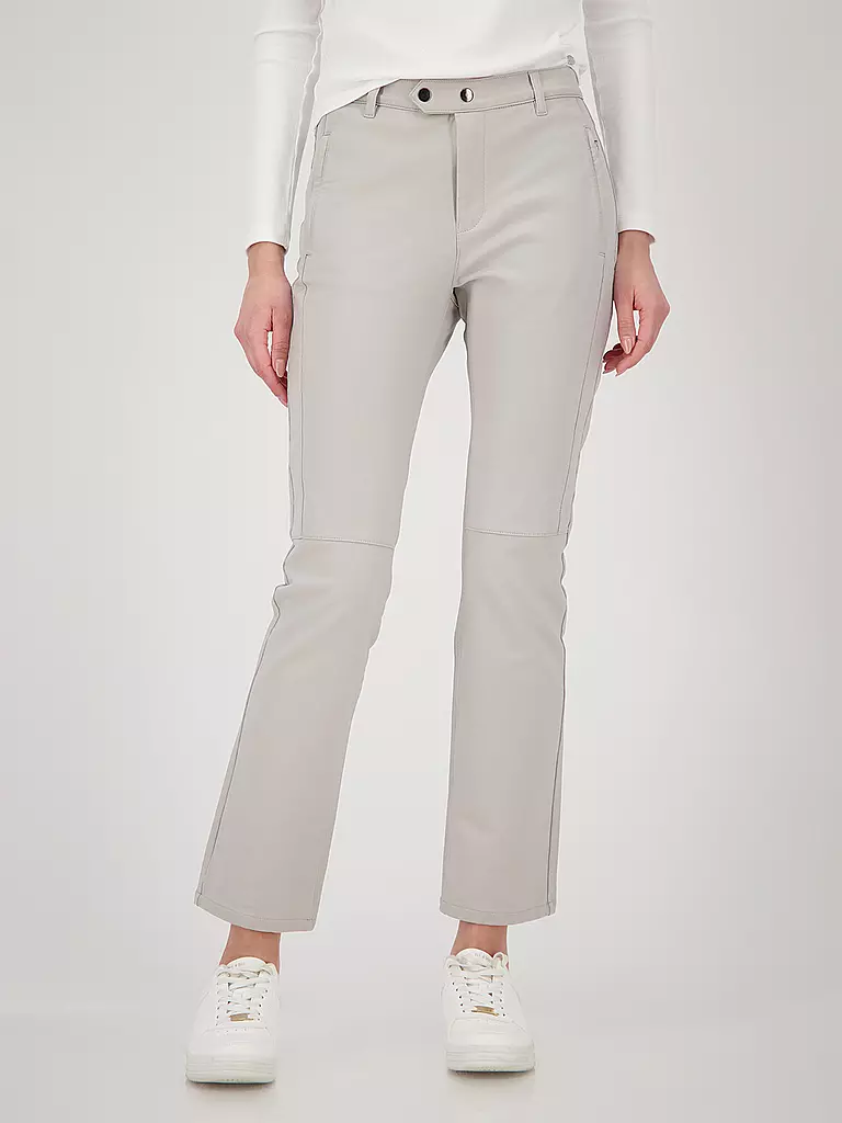 MONARI | Hose in Lederoptik | beige