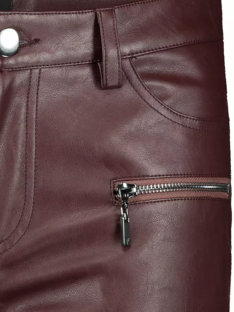 MONARI | Hose in Lederoptik | rot