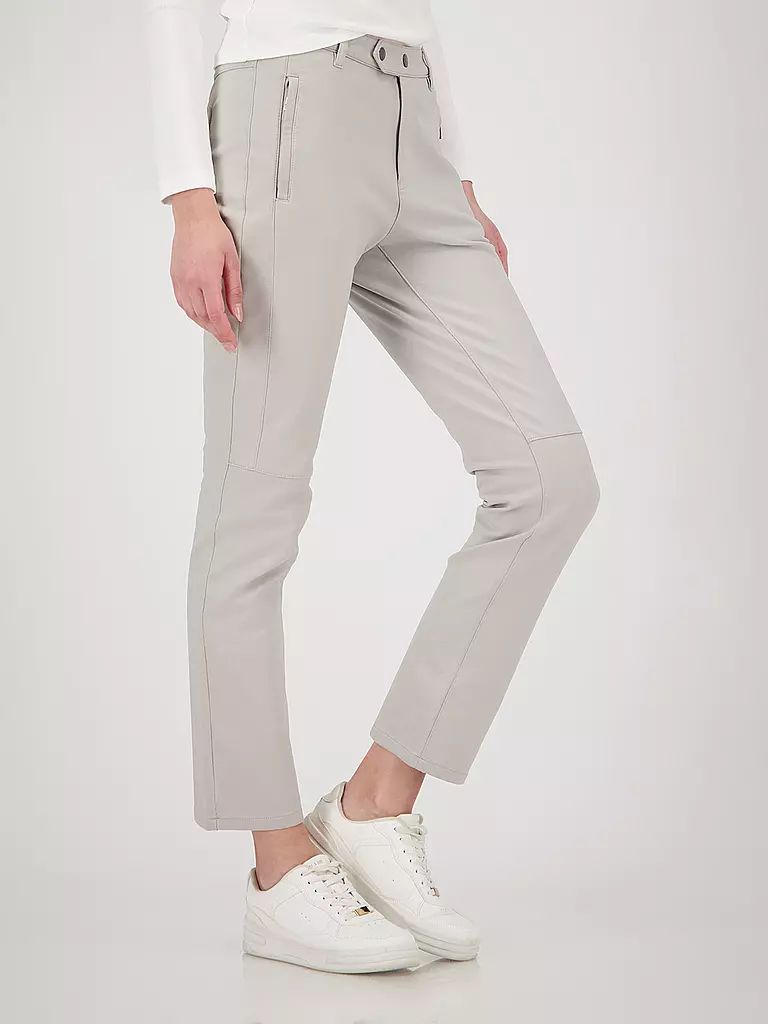 MONARI | Hose in Lederoptik | beige