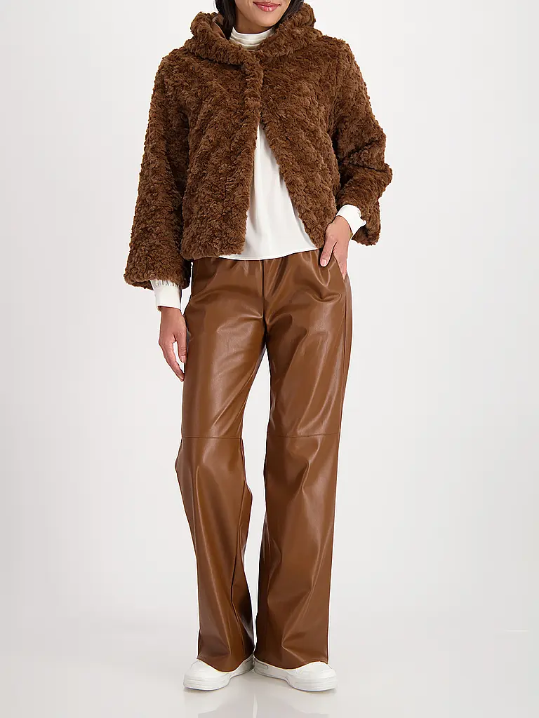 MONARI | Jacke in Felloptik | braun