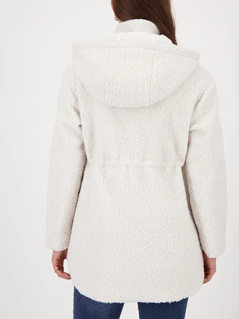 MONARI | Jacke in Felloptik | Creme
