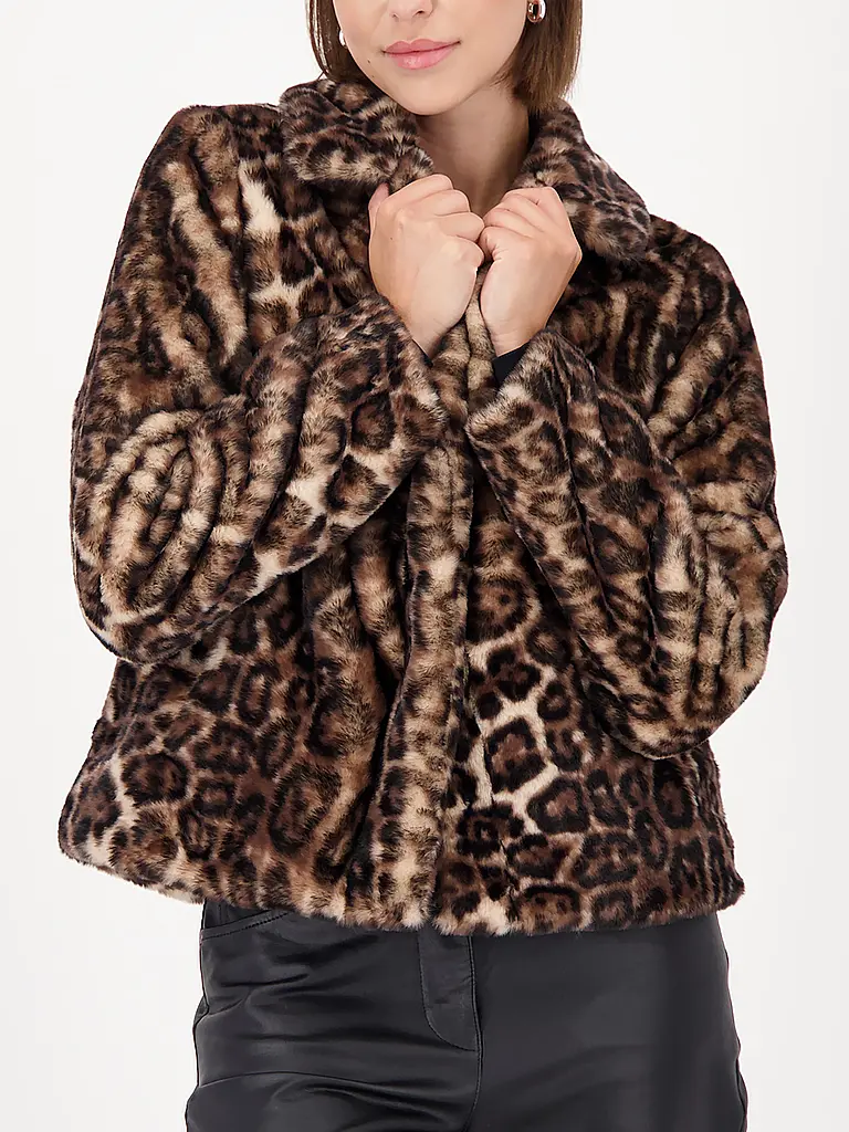 MONARI | Jacke in Felloptik | braun