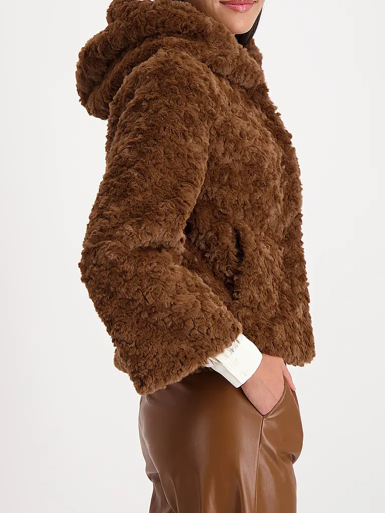 MONARI | Jacke in Felloptik | 