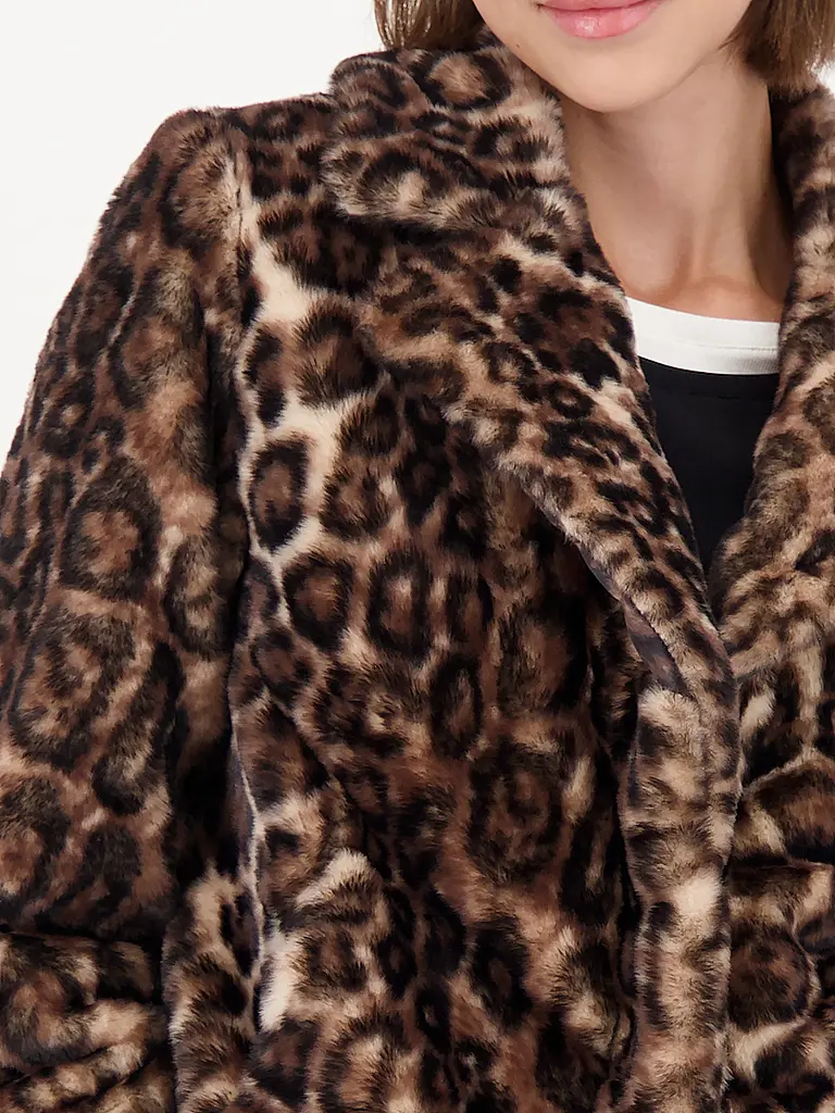 MONARI | Jacke in Felloptik | braun