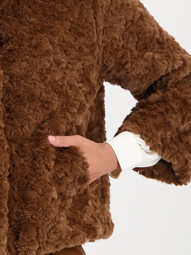 MONARI | Jacke in Felloptik | 
