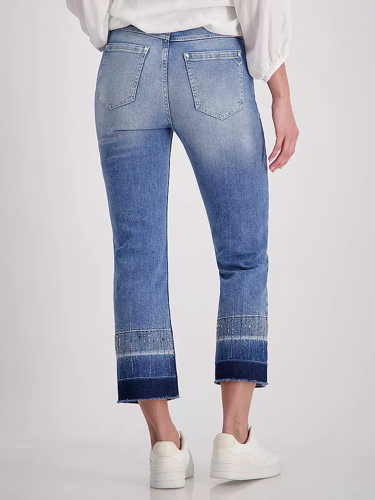 MONARI | Jeans Bootcut Fit 7/8 | blau