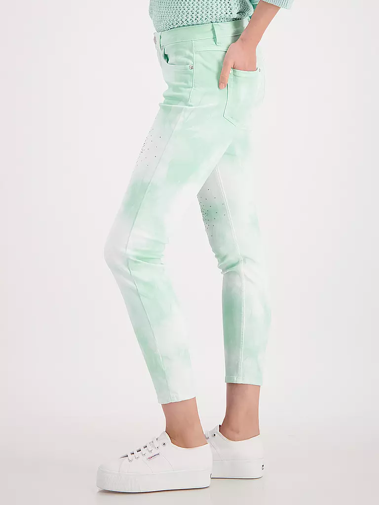 MONARI | Jeans Skinny Fit 7/8  | mint
