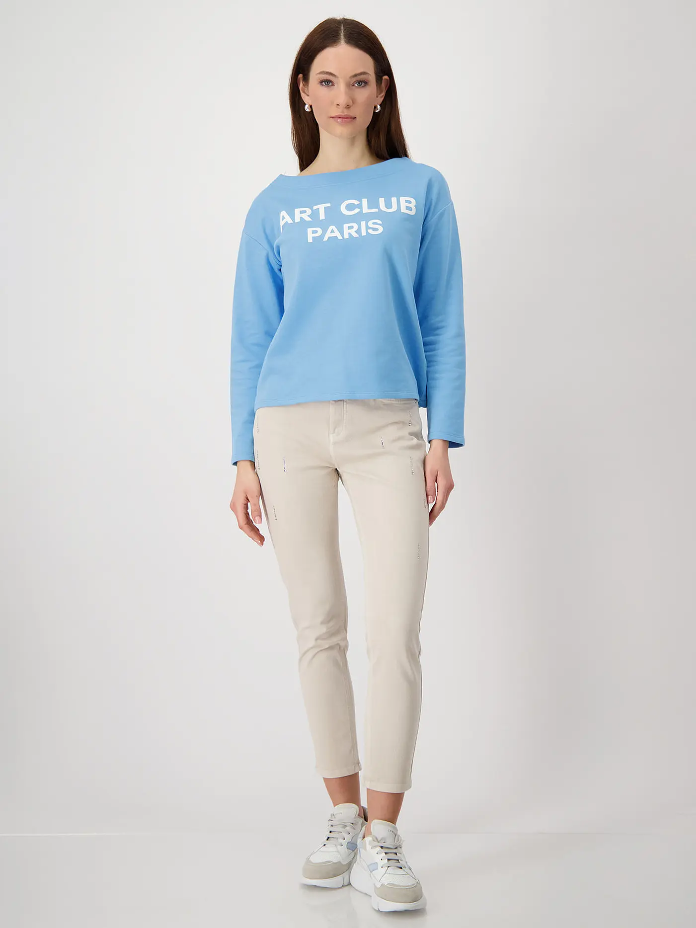 MONARI | Jeans Skinny Fit 7/8 | beige