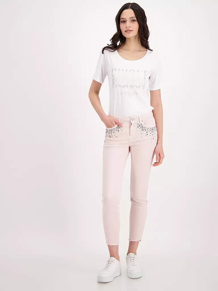 MONARI | Jeans Skinny Fit 7/8 | rosa