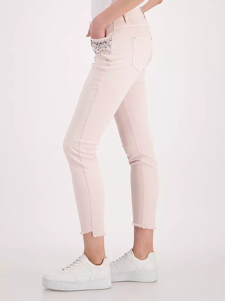 MONARI | Jeans Skinny Fit 7/8 | rosa