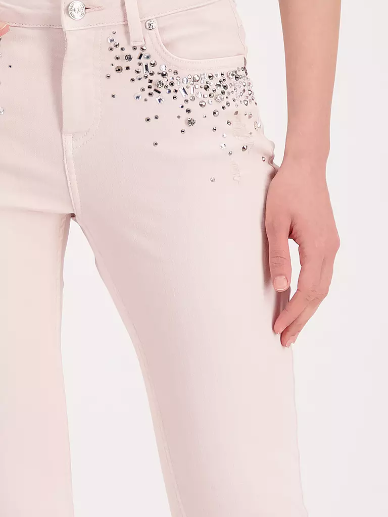 MONARI | Jeans Skinny Fit 7/8 | rosa