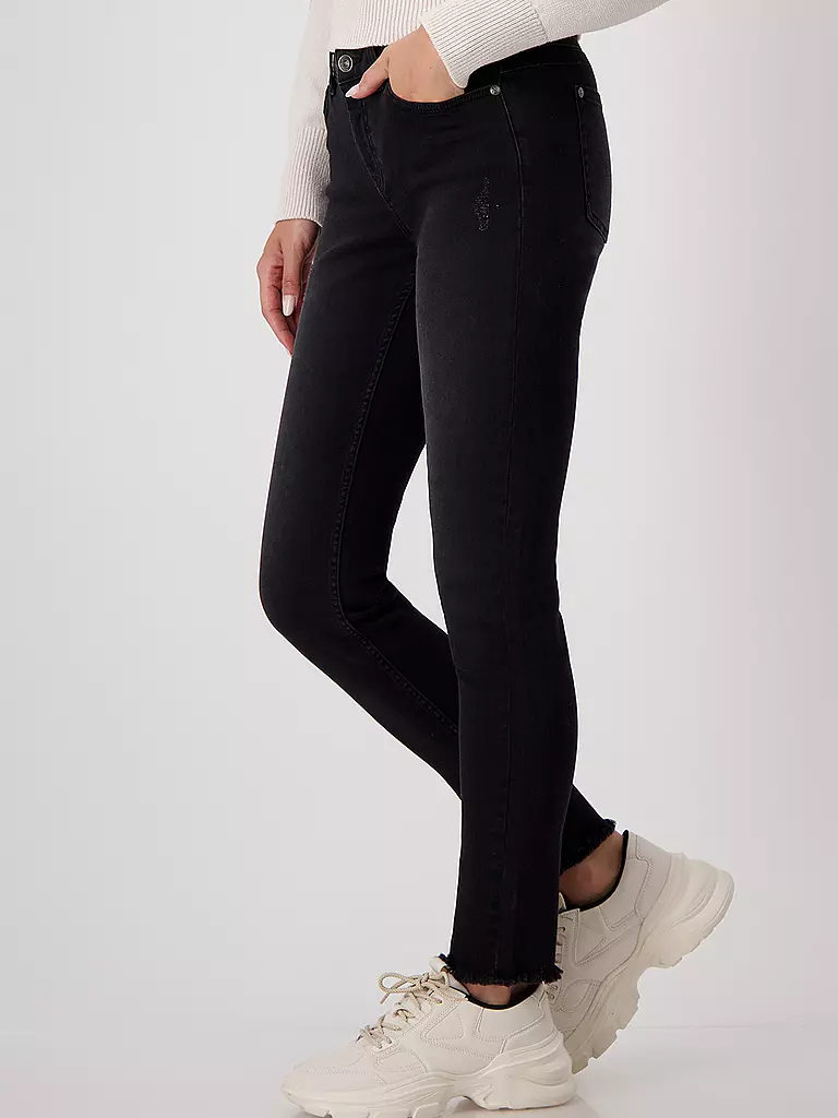 MONARI | Jeans Slim Fit  | schwarz