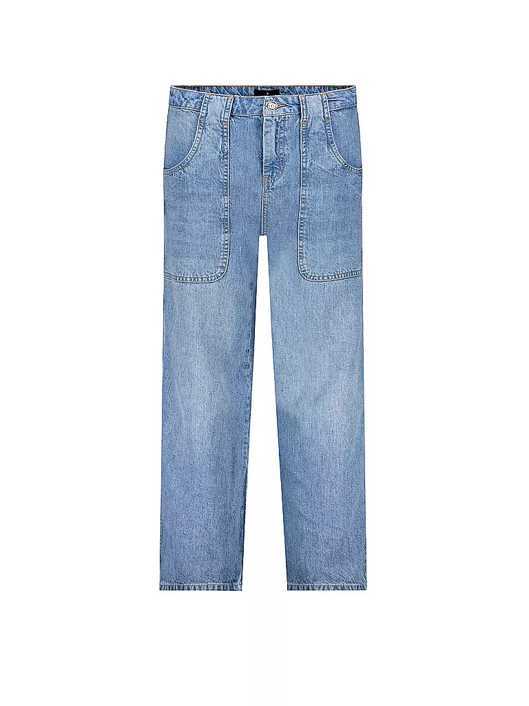 MONARI | Jeans Straight Fit 7/8 | blau