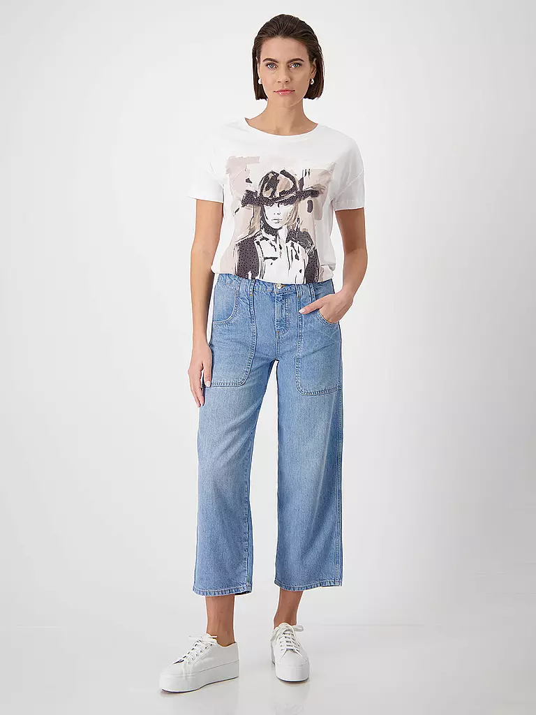 MONARI | Jeans Straight Fit 7/8 | blau