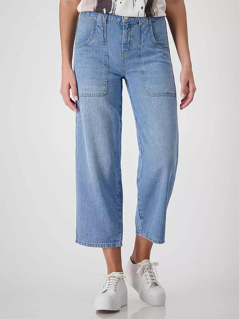 MONARI | Jeans Straight Fit 7/8 | blau