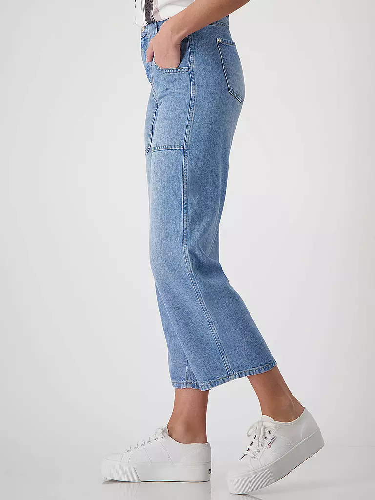 MONARI | Jeans Straight Fit 7/8 | blau