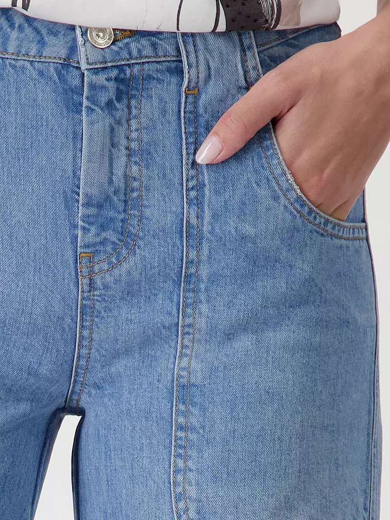 MONARI | Jeans Straight Fit 7/8 | blau