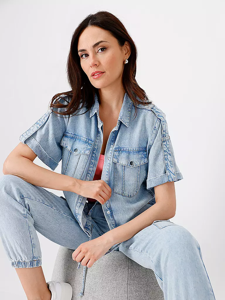 MONARI | Jeansbluse BALI | blau