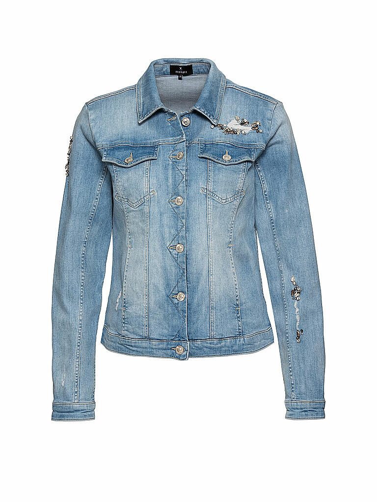Monari Pullover Monari Jacke Glitzer Jeansjacke Glitzer MONARI