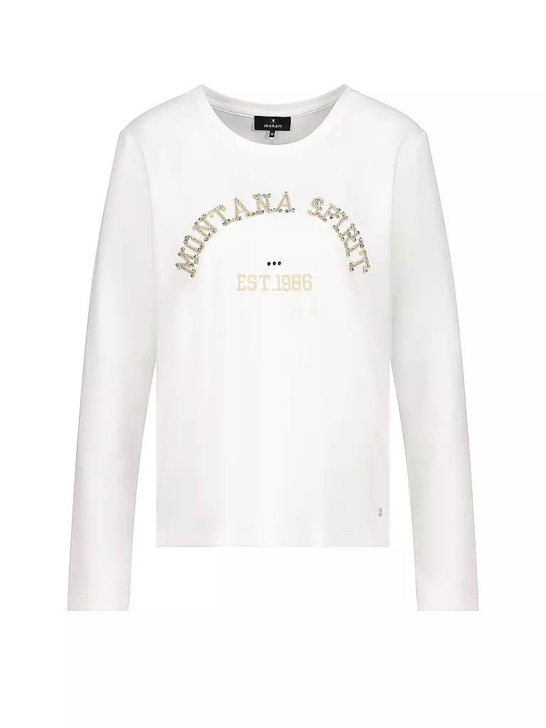 MONARI | Langarmshirt  | weiss