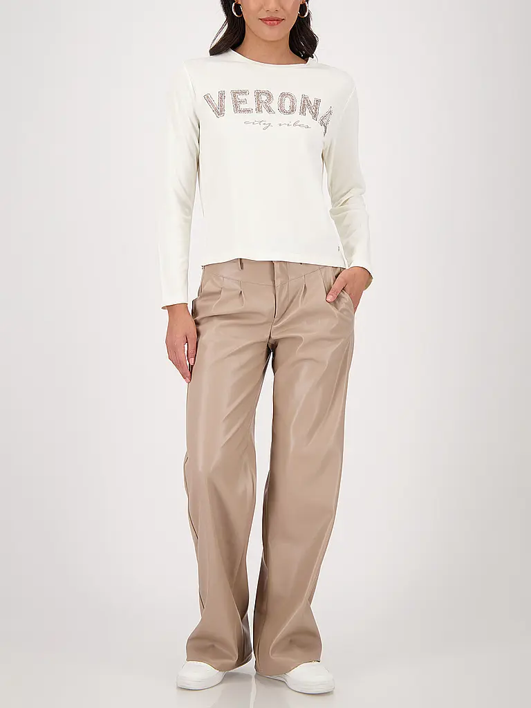 MONARI | Langarmshirt  | creme