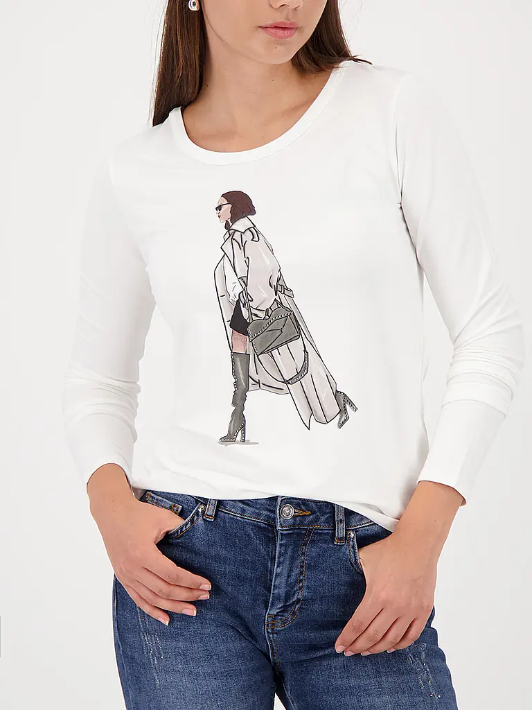 MONARI | Langarmshirt  | Creme