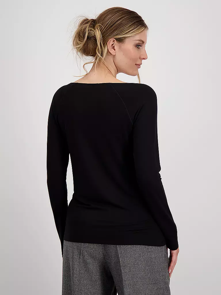 MONARI | Langarmshirt | schwarz