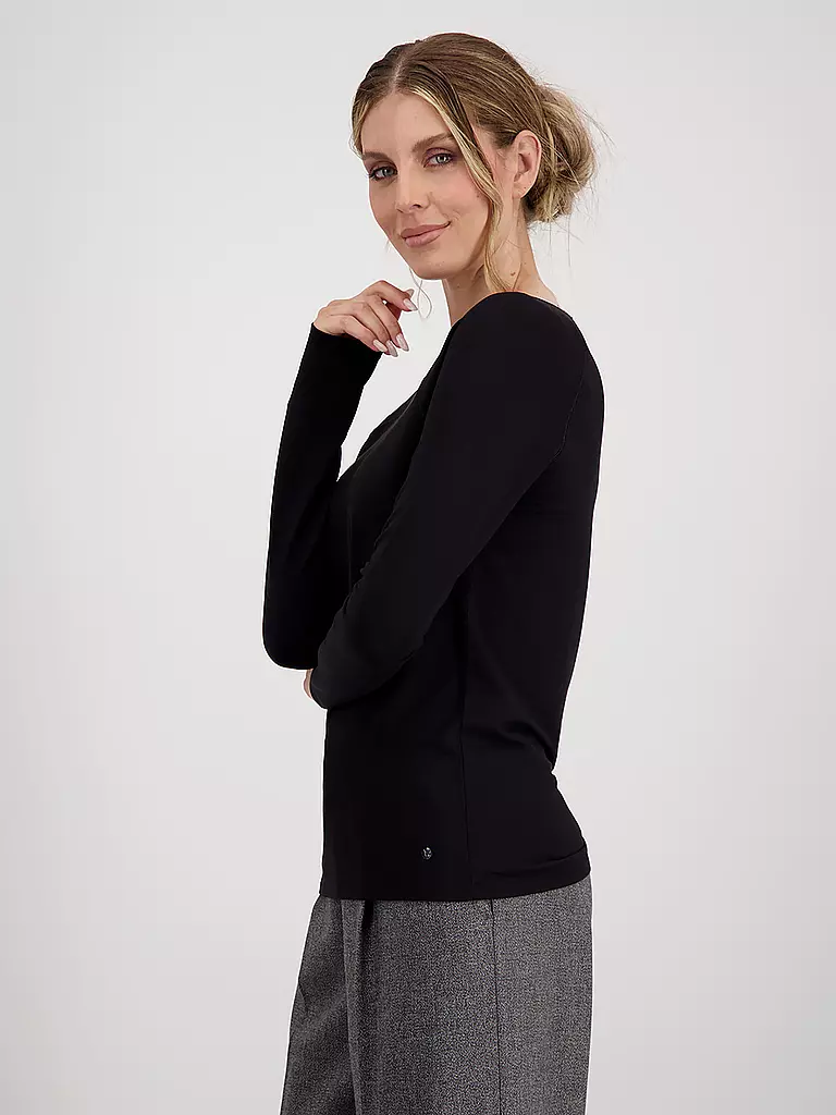 MONARI | Langarmshirt | schwarz