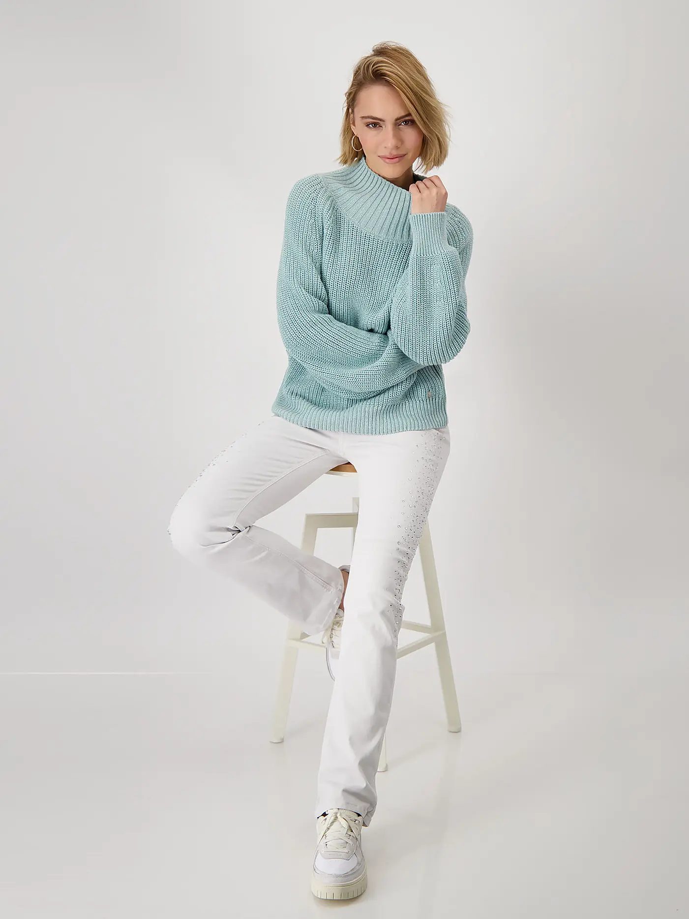 MONARI | Rollkragenpullover  | mint