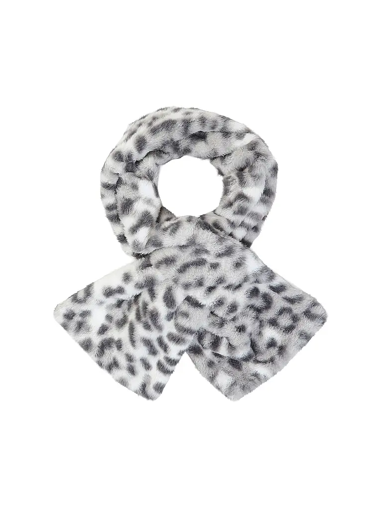 MONARI | Schal in Felloptik | Hellgrau