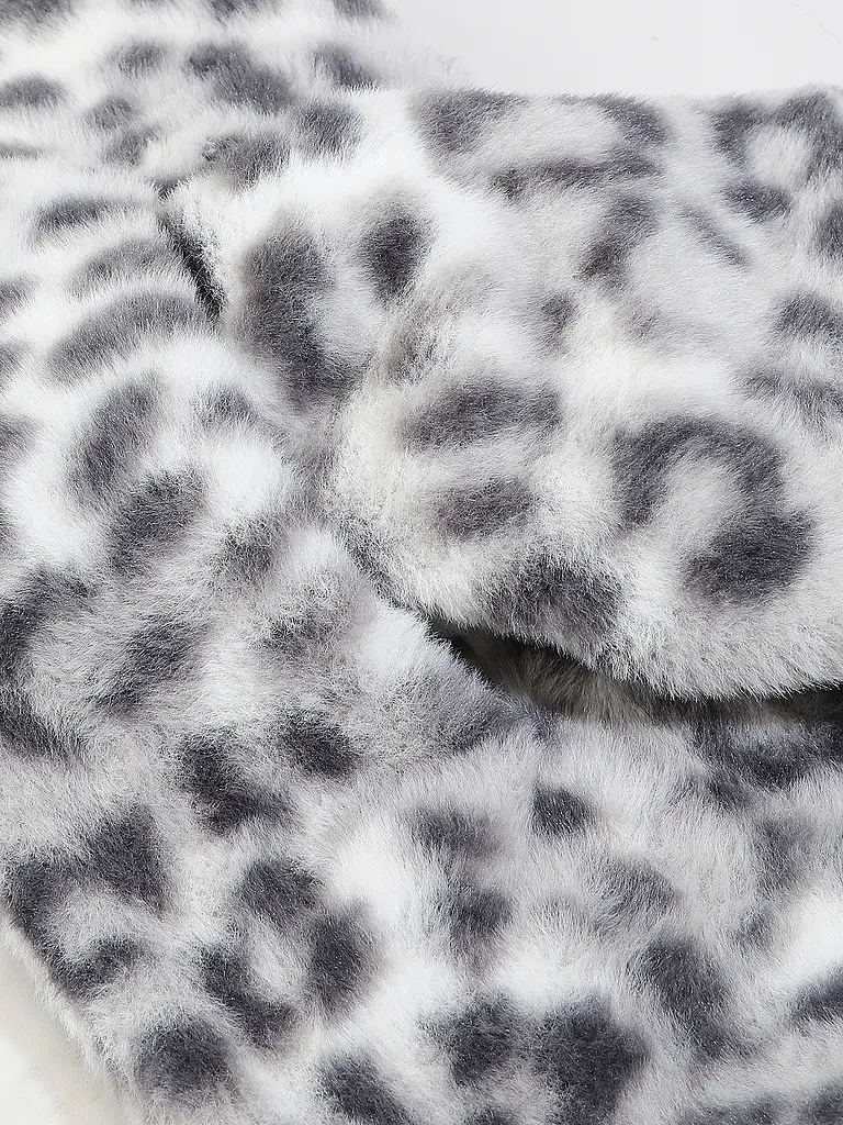 MONARI | Schal in Felloptik | Hellgrau