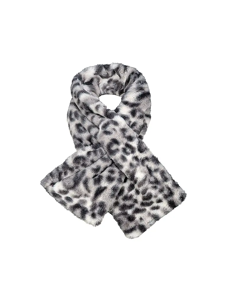 MONARI | Schal in Felloptik | Hellgrau