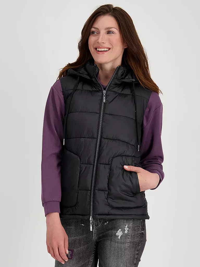 MONARI | Steppgilet | schwarz