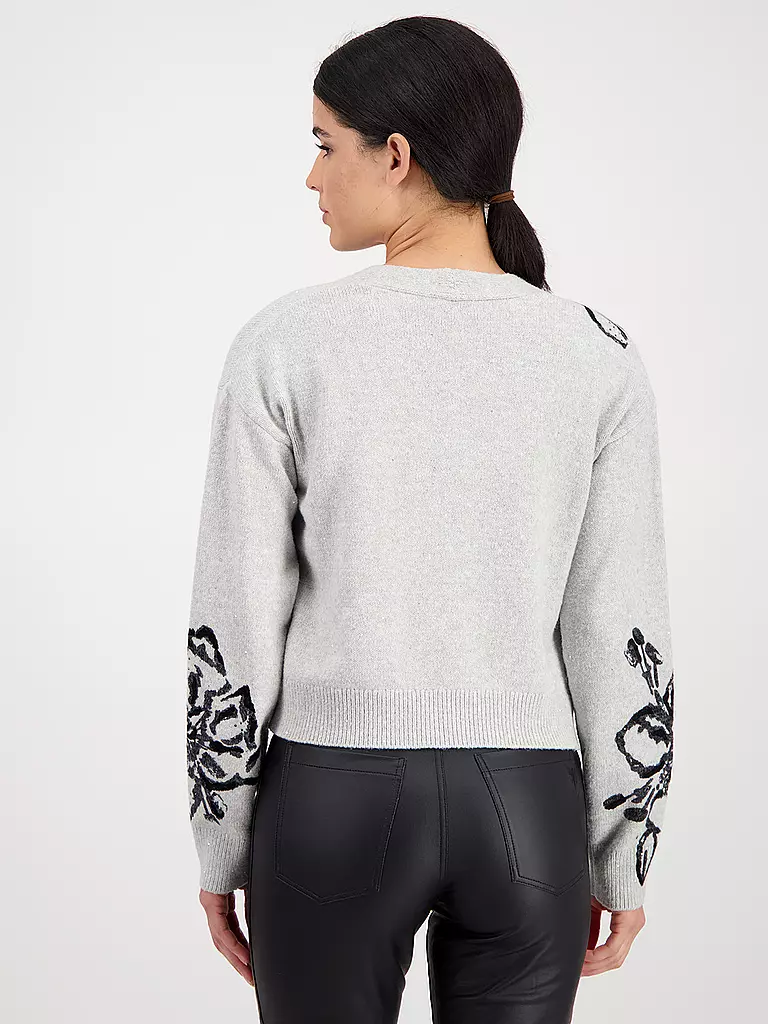 MONARI | Strickjacke | hellgrau