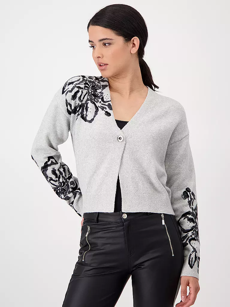 MONARI | Strickjacke | hellgrau