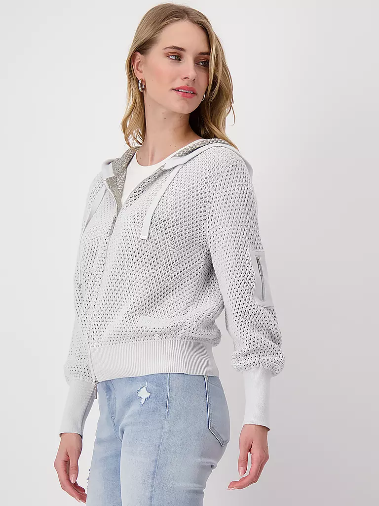 MONARI | Strickjacke | hellgrau