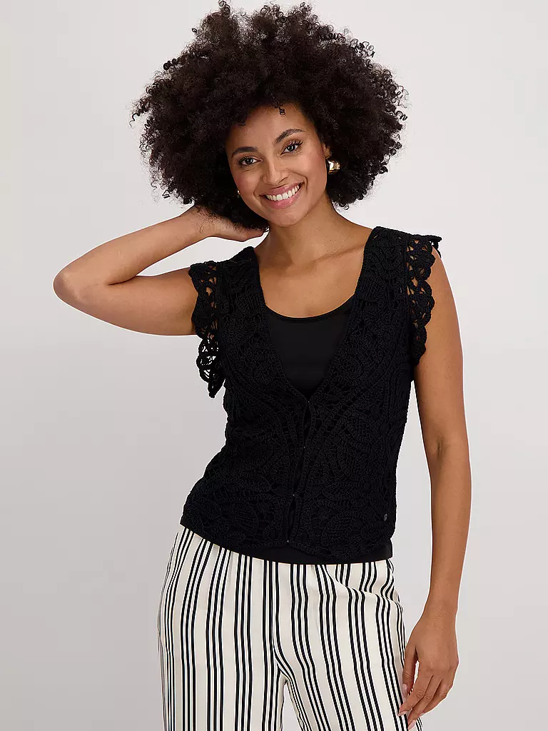 MONARI | Strickjacke | schwarz