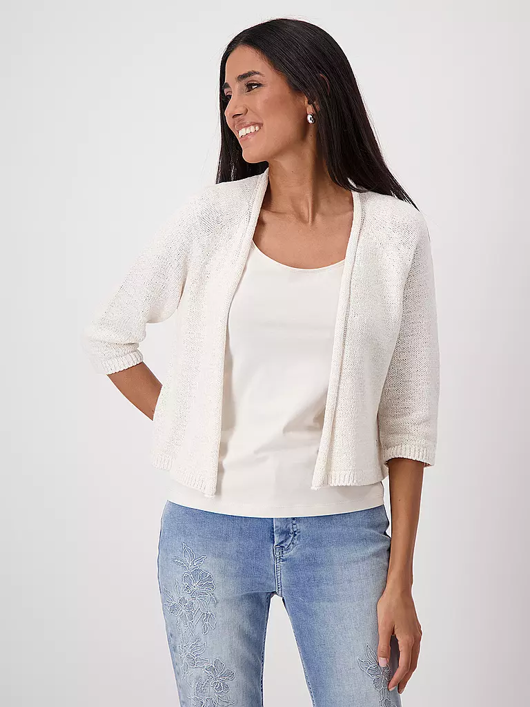 MONARI | Strickjacke | creme