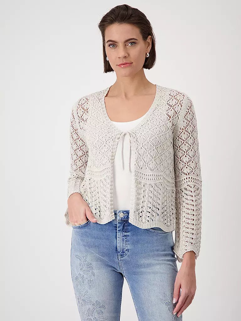 MONARI | Strickjacke | creme
