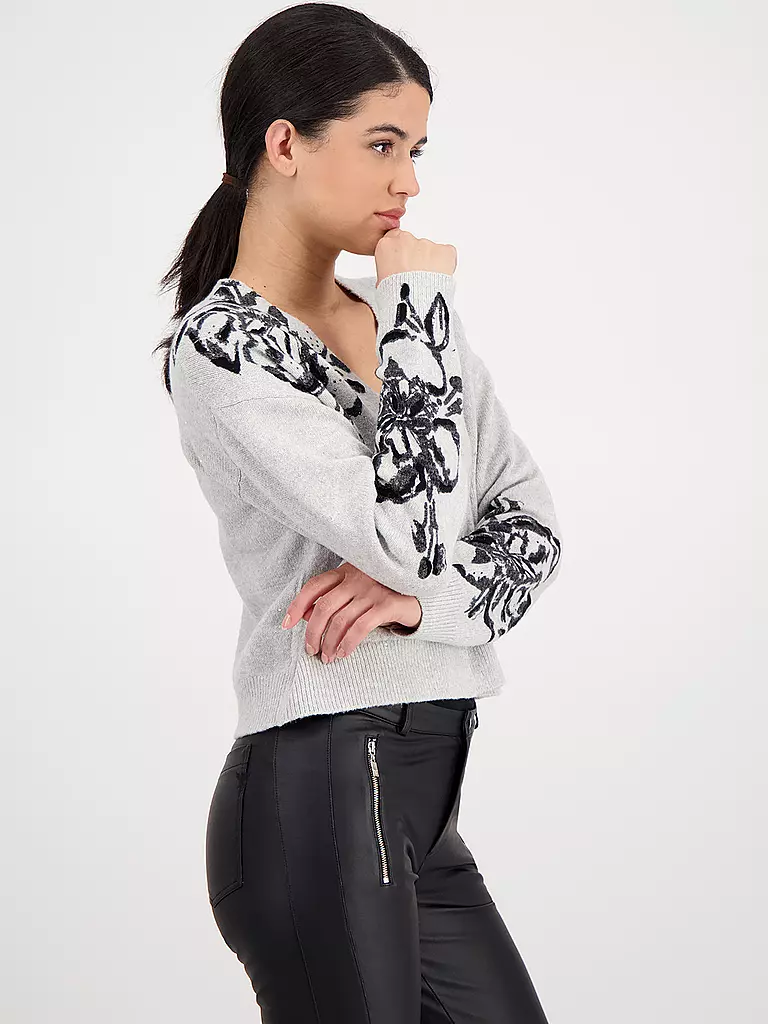 MONARI | Strickjacke | hellgrau