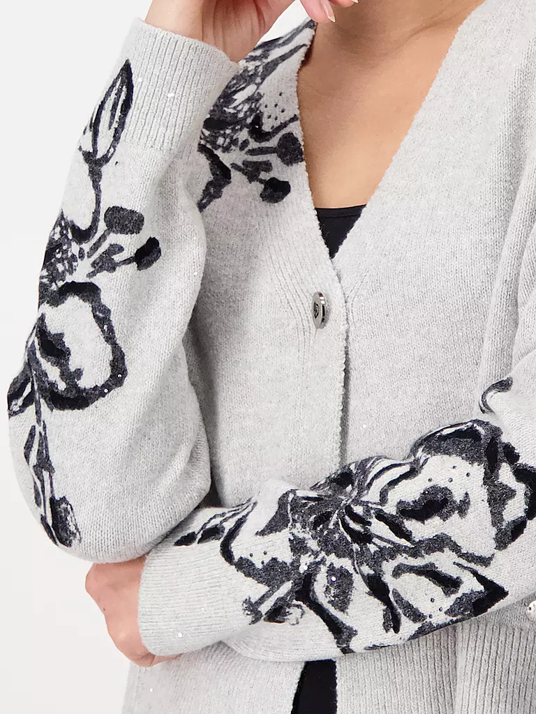 MONARI | Strickjacke | hellgrau