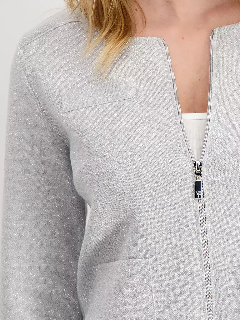 MONARI | Strickjacke | hellgrau