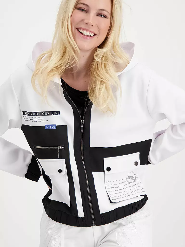 MONARI | Sweatjacke | weiss