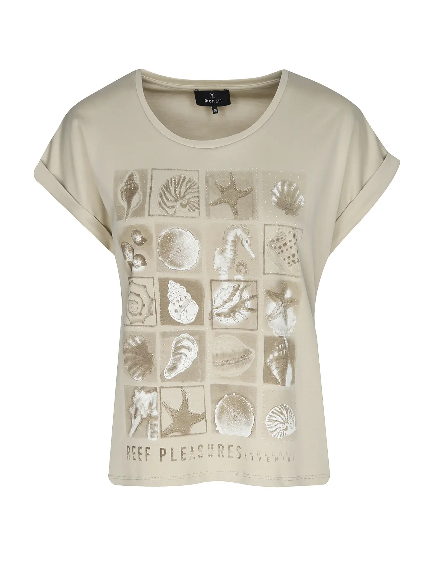 MONARI | T-Shirt  | beige