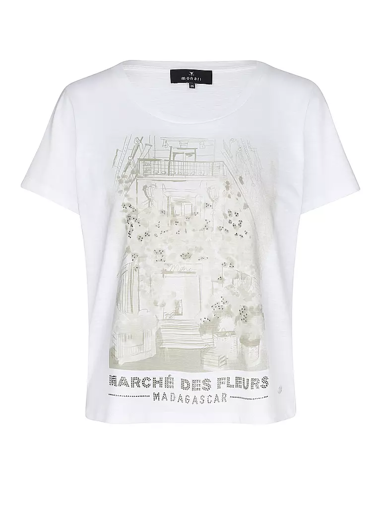 MONARI | T-Shirt  | creme