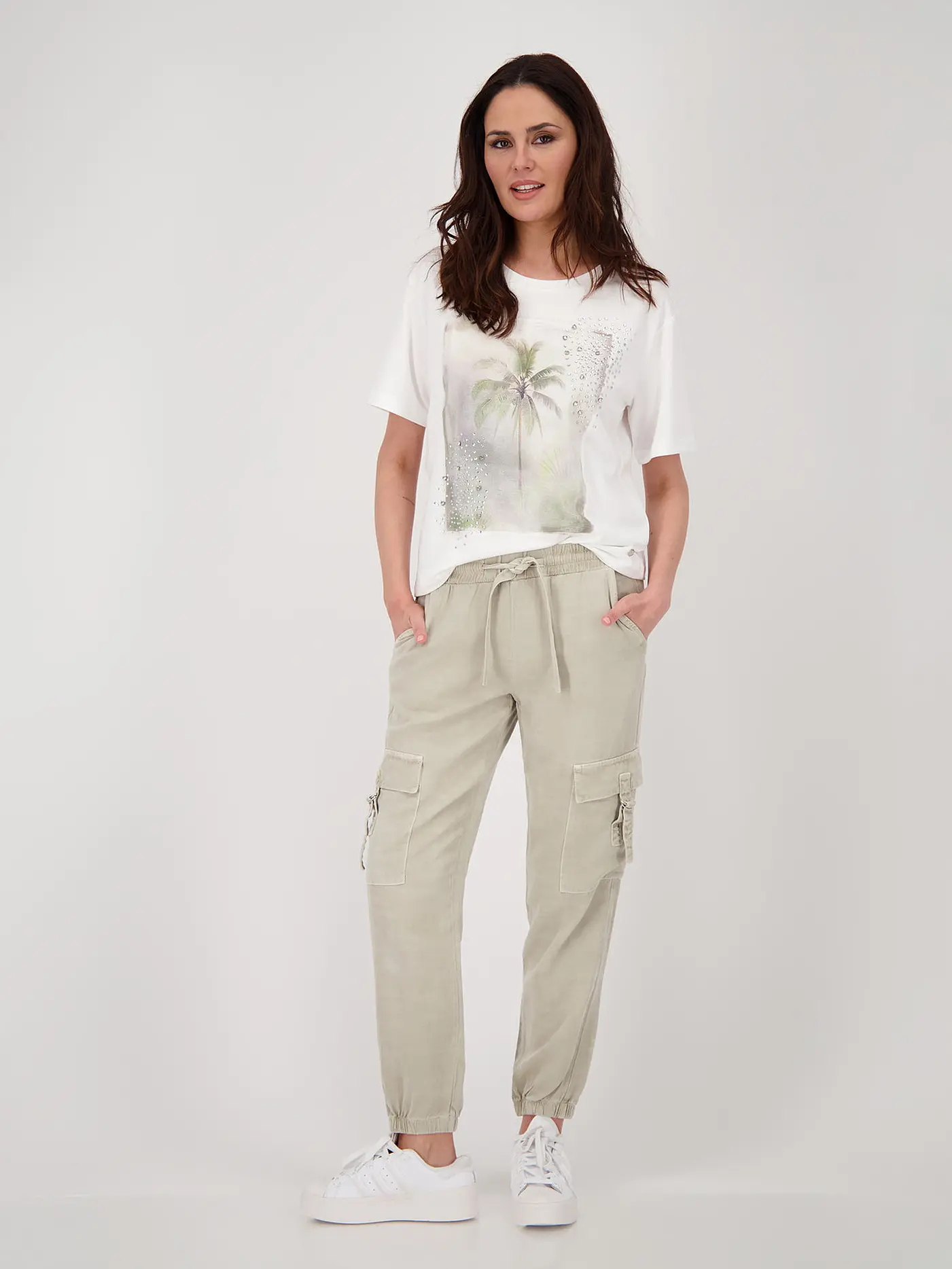 MONARI | T-Shirt  | creme