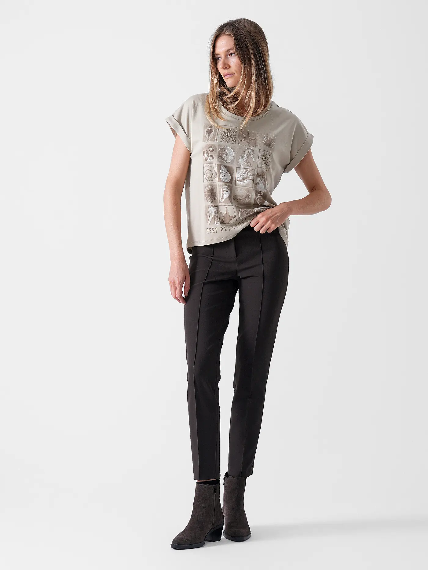 MONARI | T-Shirt  | beige