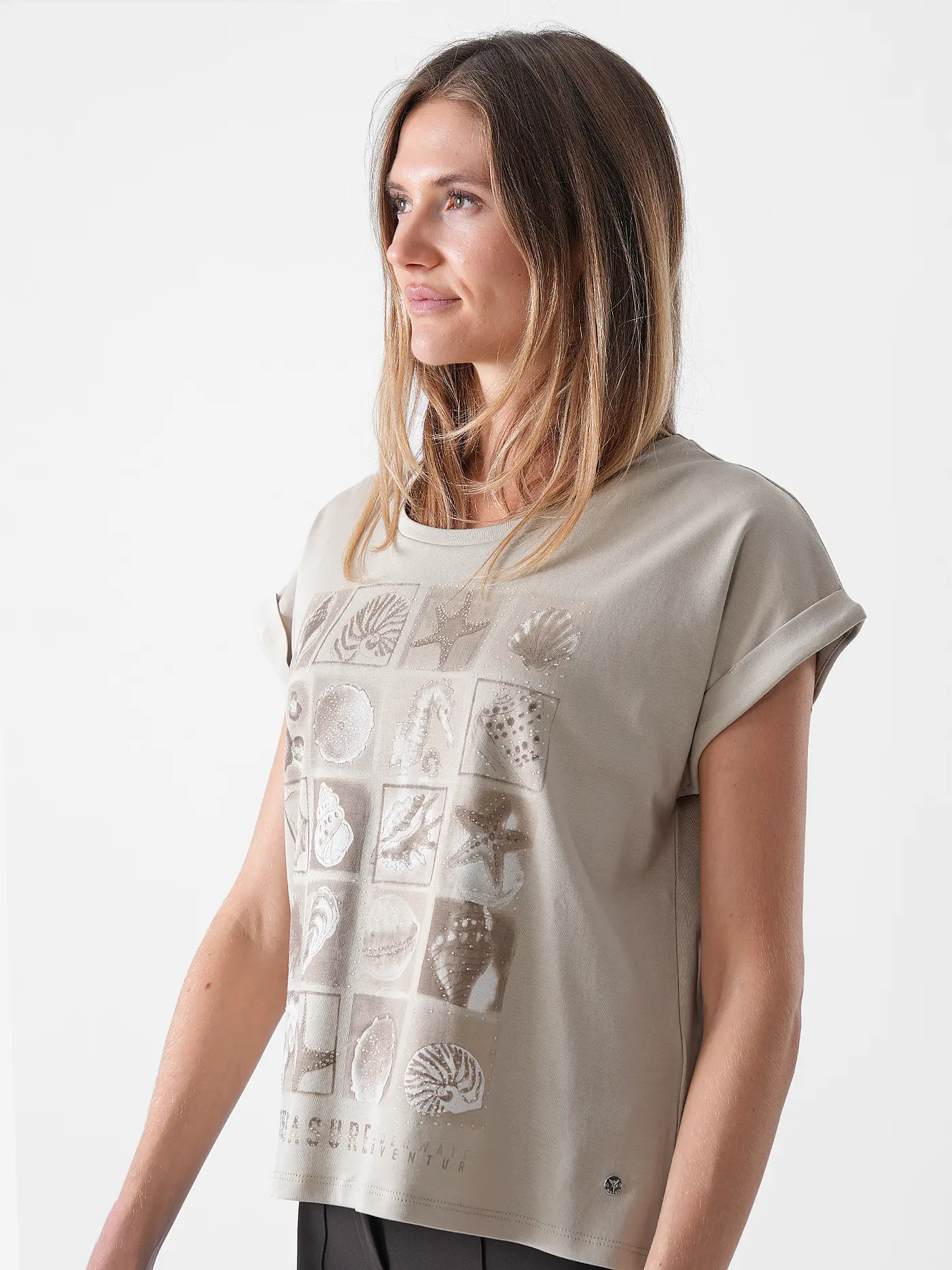 MONARI | T-Shirt  | beige